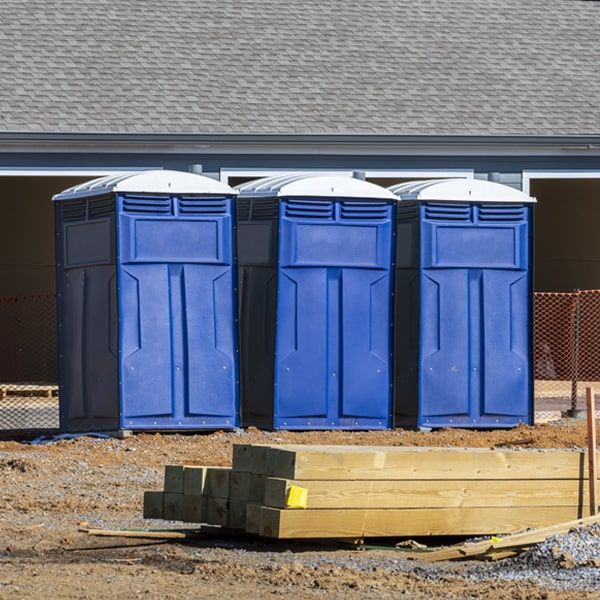 do you offer hand sanitizer dispensers inside the porta potties in Deshler